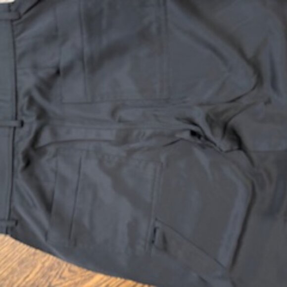 EUC Zara viscose utility/cargo black pants tall sz S - Picture 4 of 7